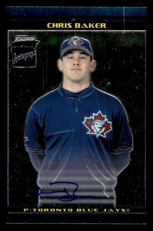 2002 Bowman Chrome #405 Chris Baker SP Autograph