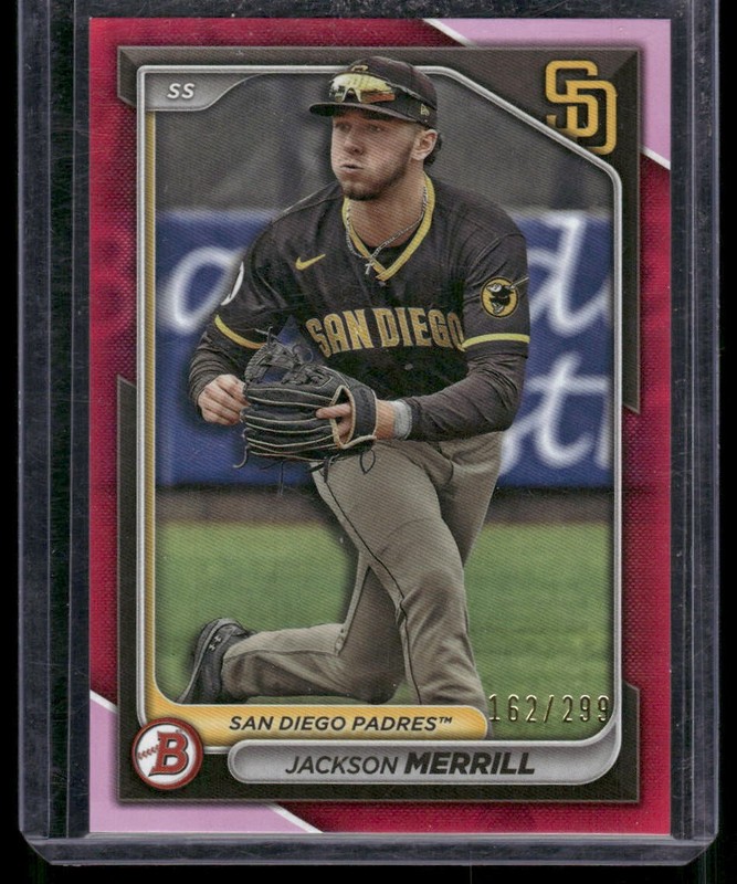 2024 Bowman #BP-145 Jackson Merrill Prospects Fuchsia #/299