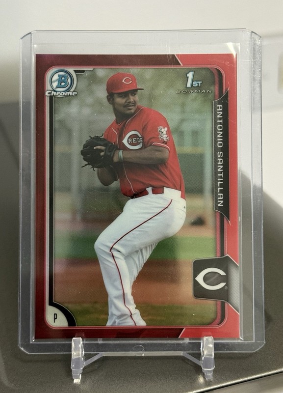 2015 Bowman Draft Chrome Antonio Tony Santillan #112 Red Refractor /5 RC