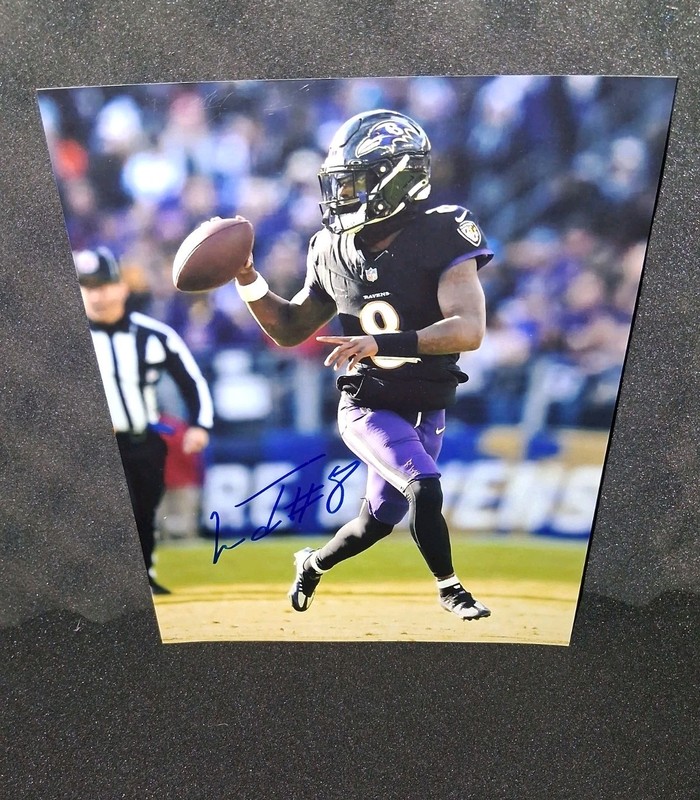 LAMAR JACKSON Signed Photo Autographed 8×10 Baltimore Ravens QB w/COA