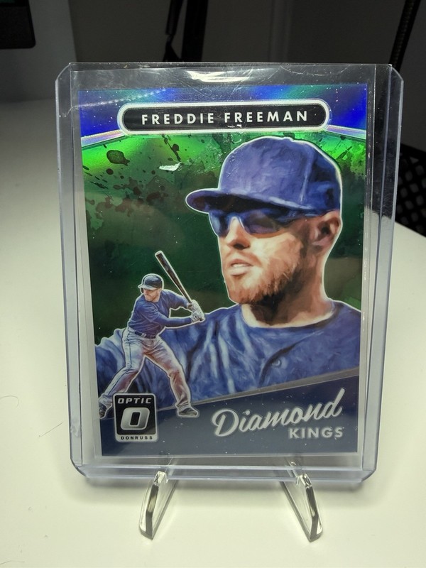 FREDDIE FREEMAN 2017 DONRUSS OPTIC DIAMOND KINGS GREEN PRIZM /5 Q1714