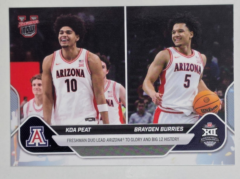 Koa Peat / Brayden Burries – 2025-26 Bowman U NOW Basketball Card 98