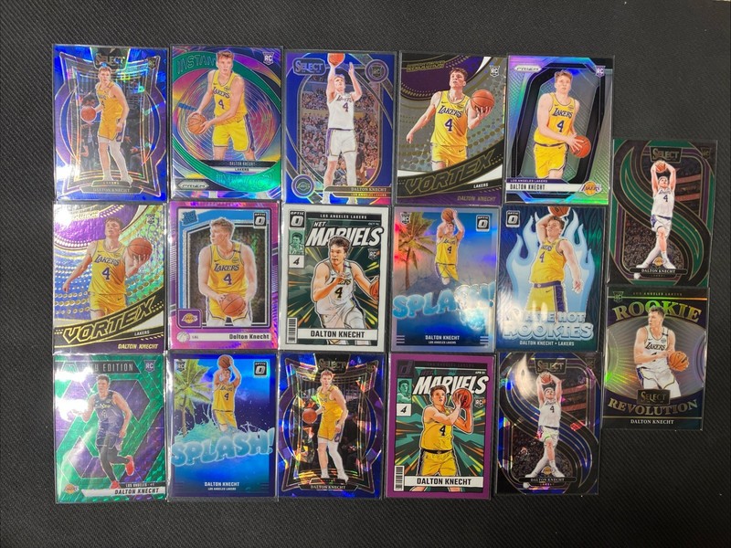 DALTON KNECHT LOT OF 17 ROOKIE CARDS ALL PARALLELS/INSERTS 🔥LAKERS🔥