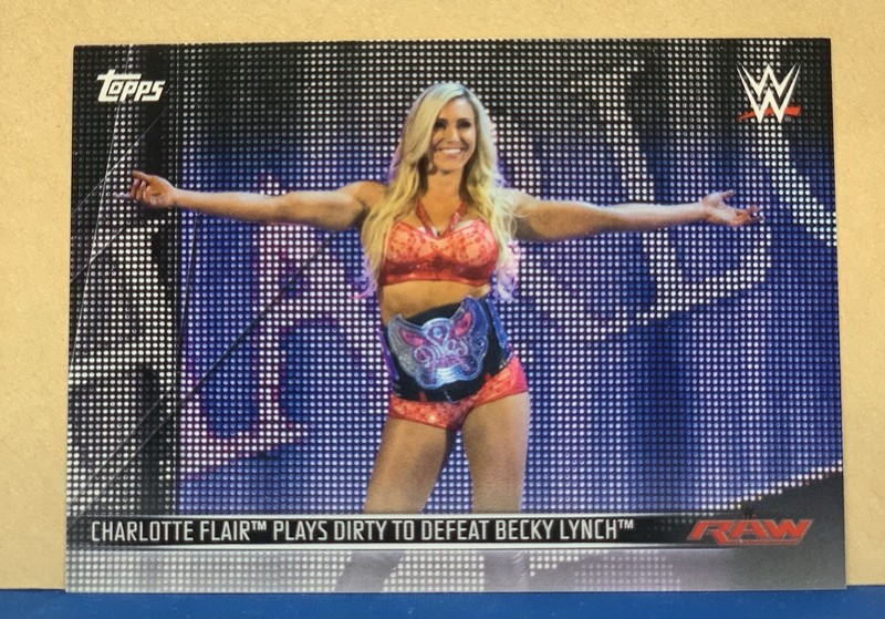 2019 Topps WWE Raw – Raw Women’s Evolution Charlotte Flair, Becky Lynch #DR-14