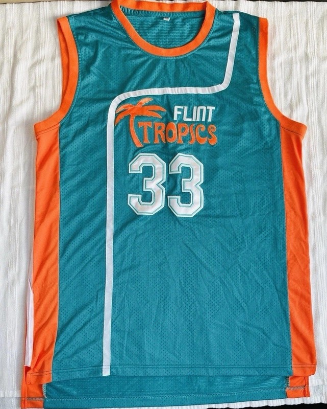 Flint Tropics Semi Pro Jackie Moon#33 Unisex 3XL Basketball Jersey (24×35)