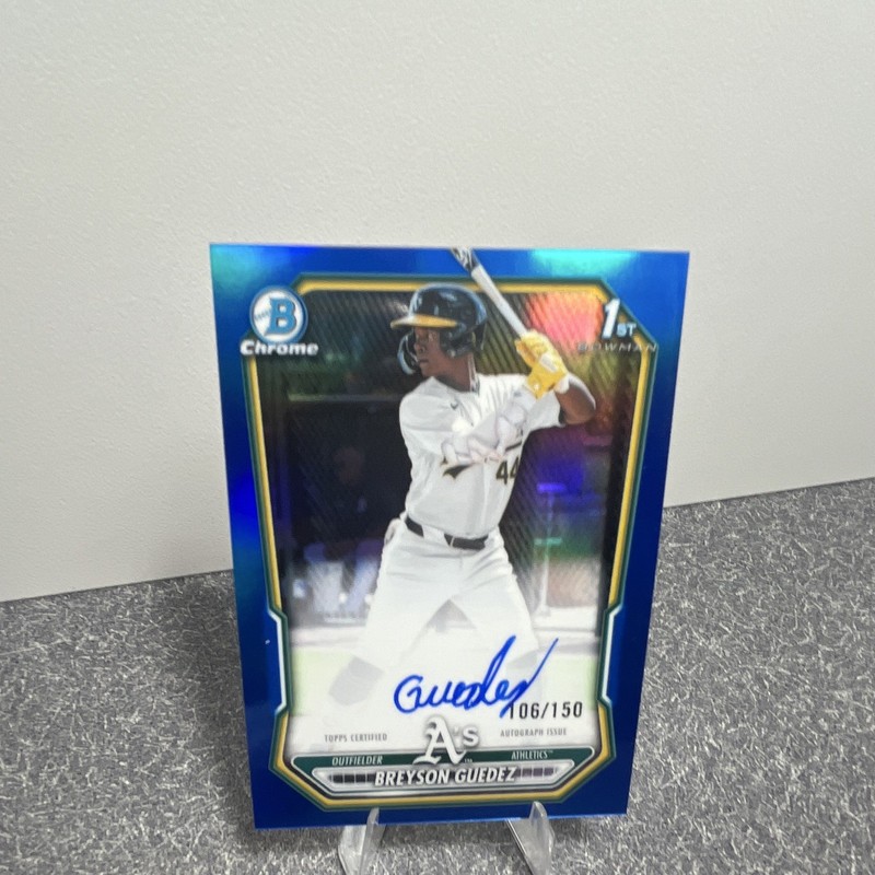 Bowman Chrome Breyson Guedez CGA-BG Auto True Blue /150