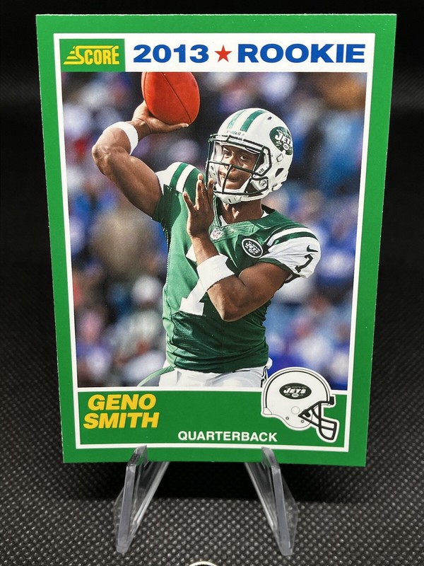 2013 Score Geno Smith Rookie (RC) No. 6 | RARE Green Parallel SP Photo Variation