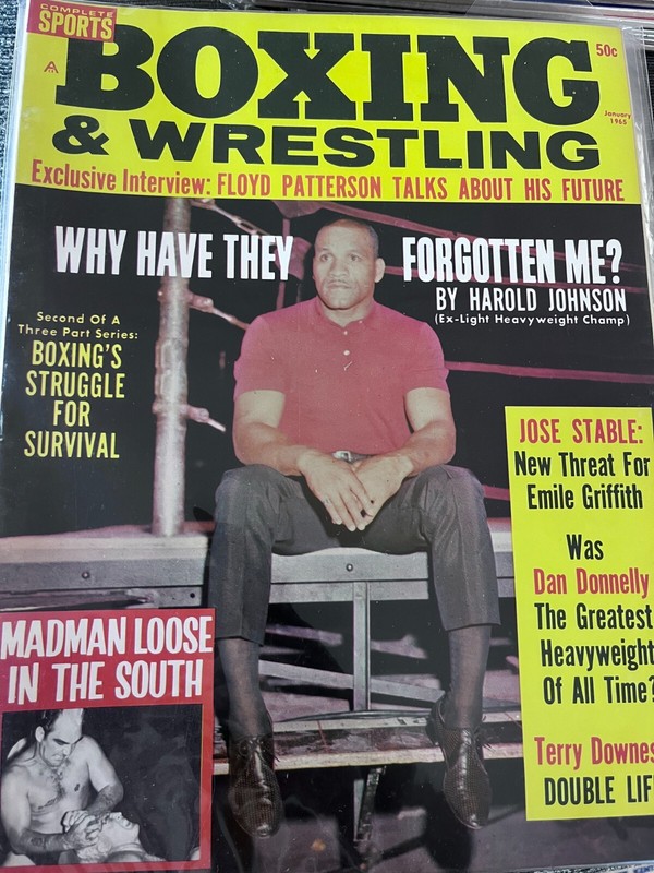 Boxing & Wrestling January 1965 Floyd Patterson Jose Stable Dan Donnelly Downes