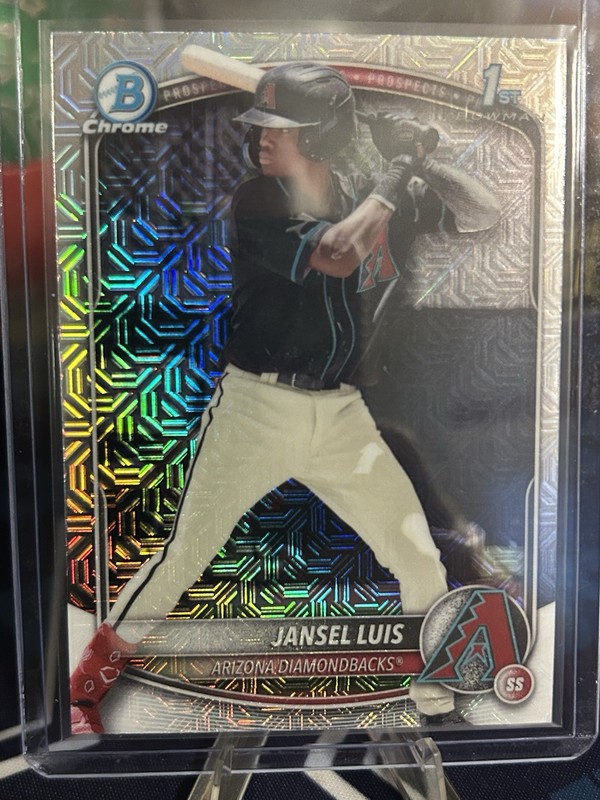 2025 Bowman – Chrome Prospects Jansel Luis #BCP-84 Mojo Refractor (RC)