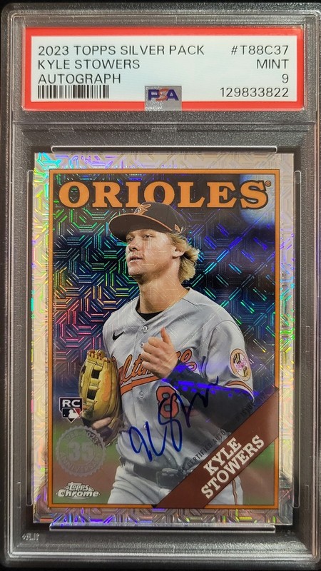 2023 Topps Chrome – 1988 Silver Pack Kyle Stowers RC Auto /249 #T88C-37