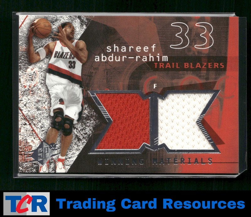 2004-05 SPx #WM-SA Shareef Abdur-Rahim Winning Materials