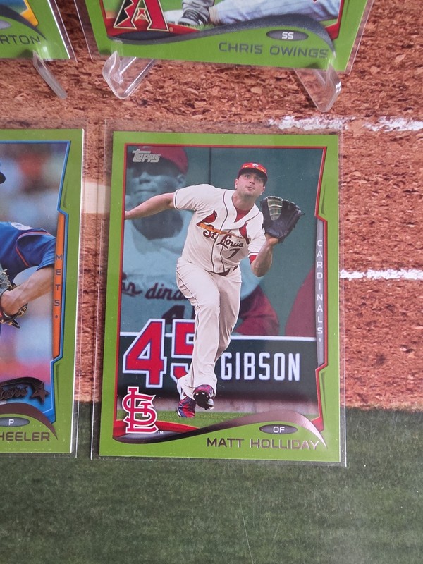 2014 Topps Baseball Retail Green Parallel-#219/#232/#266/#329 - 4 Card Lot gallery