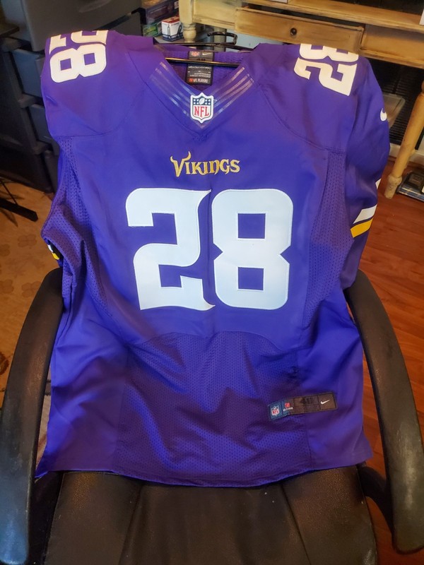 Size 48 Men’s Nike On Field NFL Players Vikings #28 Adrian Peterson Jersey