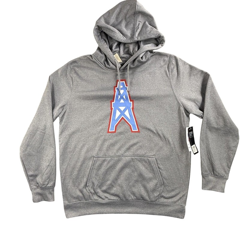 Houston Oilers Hoodie Sweatshirt Mens XL Gray NFL Football Tennessee Titans New