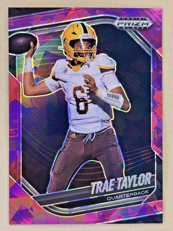 2025 Panini Prizm Black Trae Taylor Purple Ice Prizm /149 Carmel HS #179 NIL