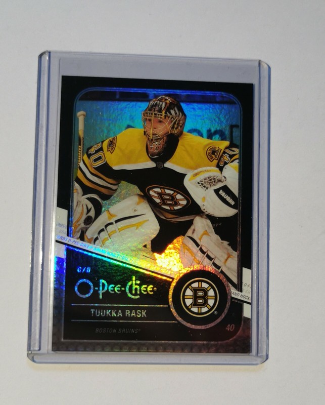 Tuukka Rask 2011-12 O Pee Chee Rainbow Black #375 Limited 17/100 Boston Bruins