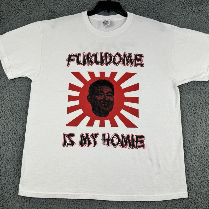 Fukudome Shirt Unisex XL Chicago Cubs Kosuke Fukudome My Homie #1 White Y2K
