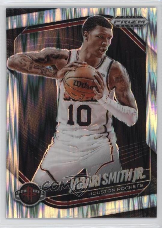 2024-25 Panini Prizm Black Skewed Prizm 166/249 Jabari Smith Jr #166 09p1