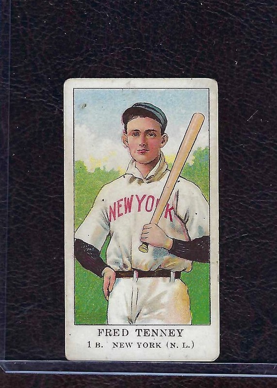 1909 E91 American Caramel Fred Tenney, New York Giants, VG-EX!