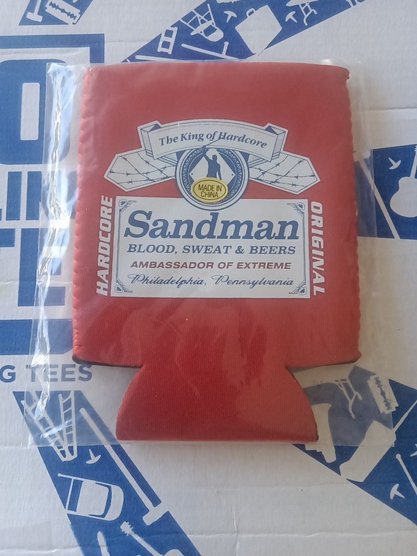 The Sandman Can Holder Koozie ECW Pro Wrestling Crate RARE