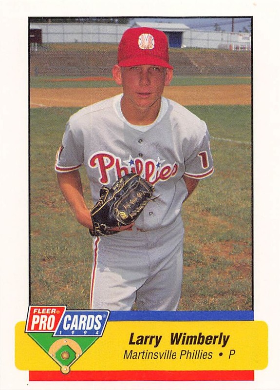 Larry Wimberly 1994 Fleer ProCards 3295 Martinsville Phillies Baseball Card