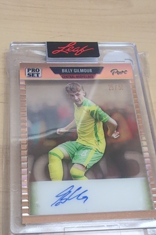 2023 Leaf Pro Set Pure – 1989 Autographs Billy Gilmour #89-BG2 Bronze /50