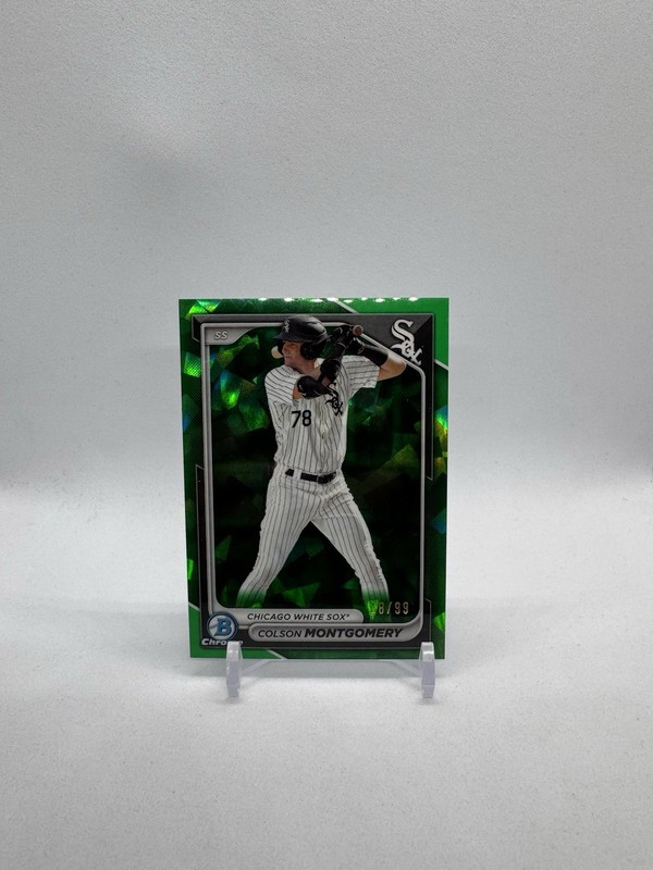 2024 Bowman Chrome Sapphire Colson Montgomery #BCP-8 Green Refractor 18/99