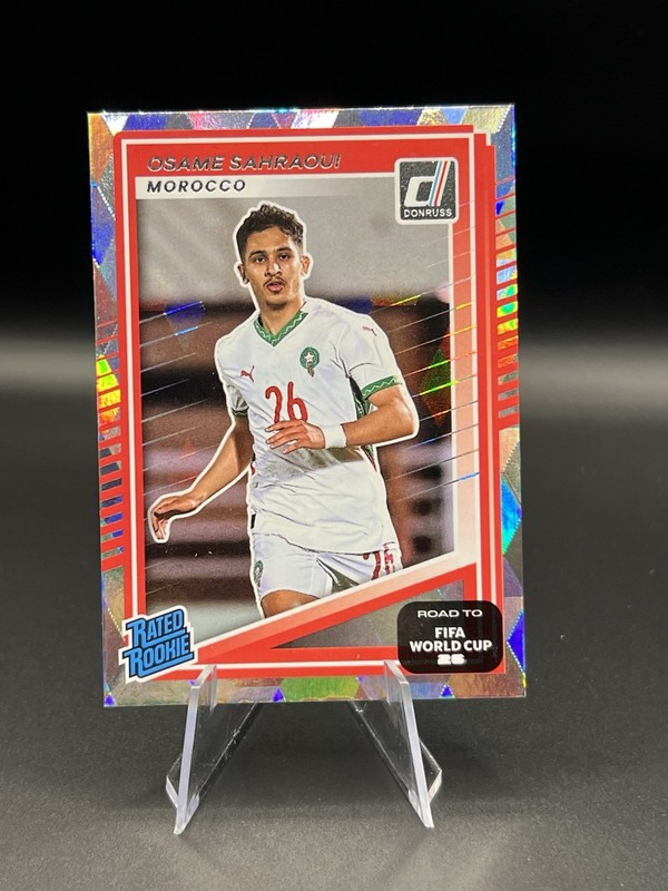 Osame Sahraoui 2025-26 Donruss FIFA Diamond #216 Morocco World Cup Rated Rookie