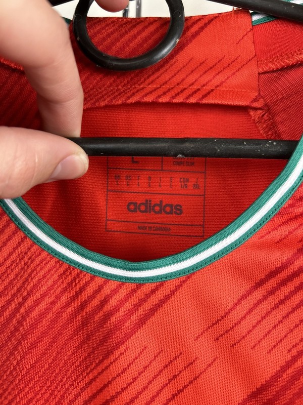 Wales 2022 Home Football Shirt Adidas Size L World Cup HC4176 gallery