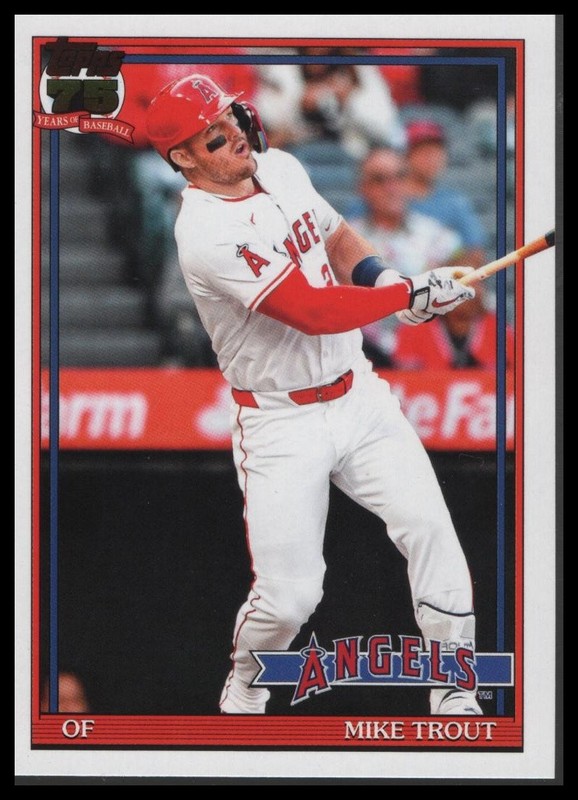 2026 Topps #T91-1 – Mike Trout 1991 Topps Baseball 35th Anniversary