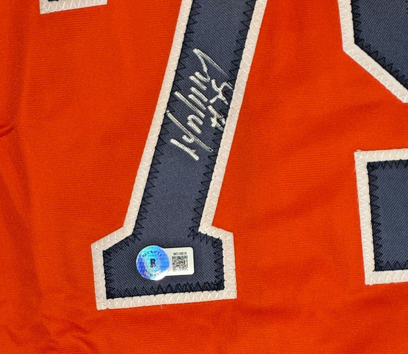 JOSE ABREU SIGNED #79 ORANGE CUSTOM JERSEY - Size XL (Beckett) Astros gallery
