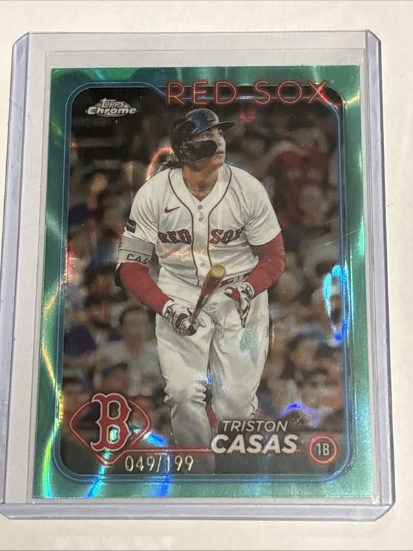 TRISTON CASAS 2024 Topps Chrome – Aqua Lava Refractor #38 041/199