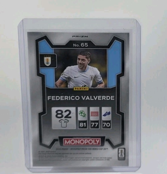 Federico Valverde #65 2026 Prizm Monopoly World Cup Green Wave Uruguay gallery