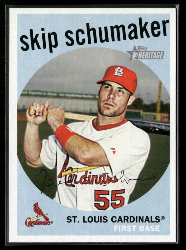 2008 Topps Heritage High Number – Skip Schumaker #507 STL Cardinals NM