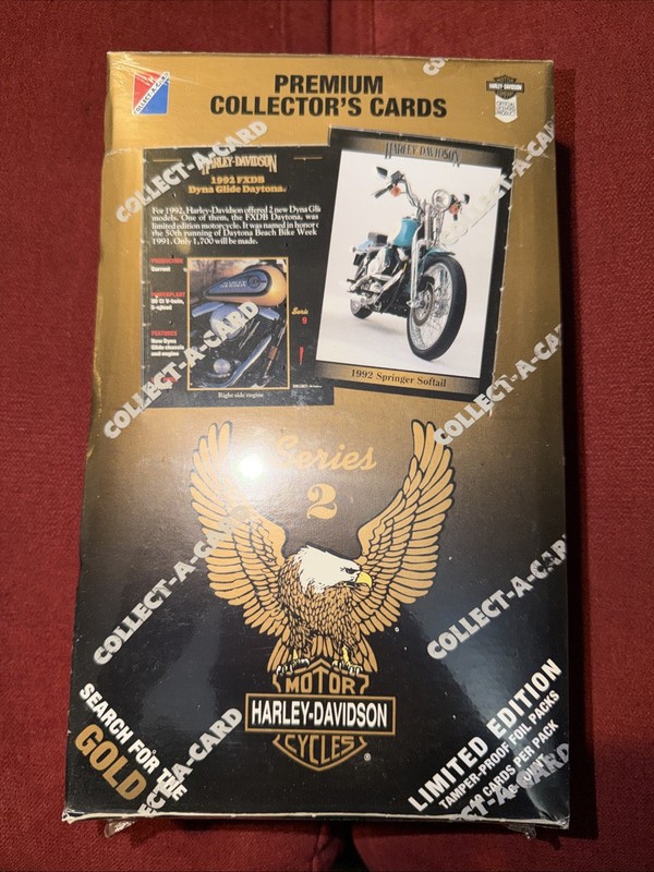 NOS/NEW Factory Sealed Wax Boxes of Harley-Davidson Collector’s Cards Series 2