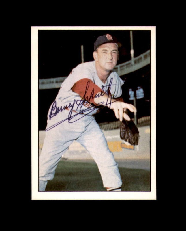 Barney Schultz Hand Signed 1978 TCMA 60’s St.Louis Cardinals Autograph
