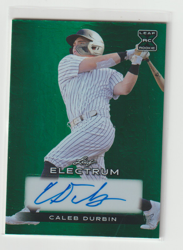 2024 Leaf Electrum-Caleb Durbin Autograph 5/15-Boston Red Sox