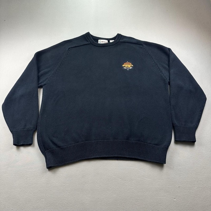 Vintage San Francisco Giants Sweater Mens Large Black Knit MLB Baseball Club 90s