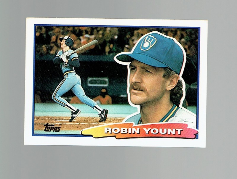ROBIN YOUNT 1988 TOPPS BIG CARD #66 MILWAUKEE BREWERS HOF