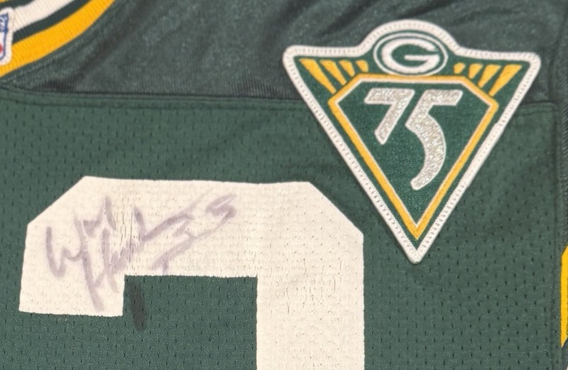Team Issued 1993 Green Bay PACKERS #33 75th Anniversary Signed Starter Jersey 48 gallery