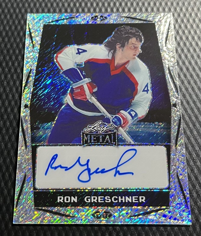 2024 Leaf Metal 9/10 Ron Gerschner Capitals Autograph #BA-RG1 – – 9/10
