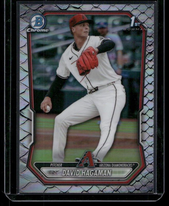2026 Bowman #BCP-84 David Hagaman Chrome Prospects Reptilian Refractor