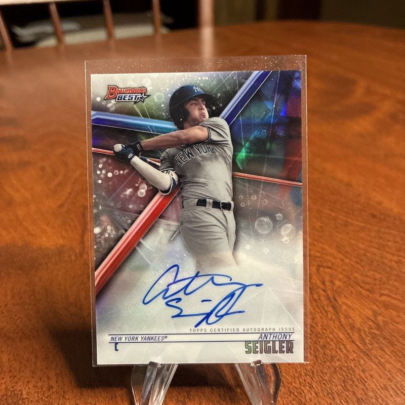 2018 Bowman's Best - Best of 2018 Auto Anthony Seigler #B18-AS Refractor gallery