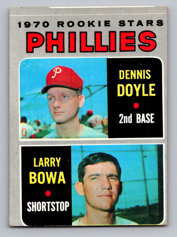 1970 TOPPS #539 LARRY BOWA PHILLIES ROOKIE
