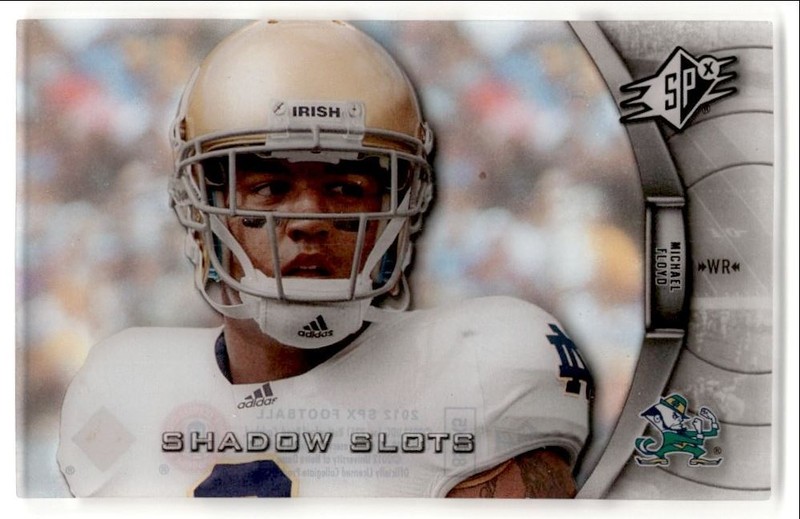 2012 SPx Shadow Slots Pose 1 Michael Floyd #MF-1 Notre Dame Fighting Irish
