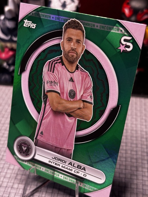 Jordi Alba 2024 Topps MLS Superstars Uncommon Green #94 Inter Miami
