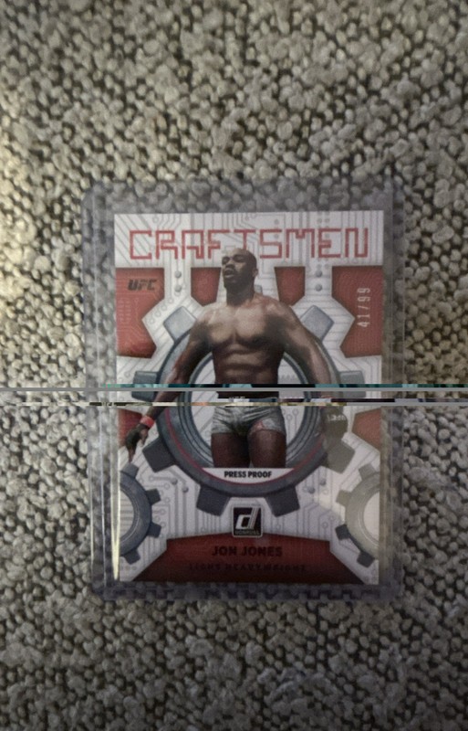 2022 Donruss UFC – Craftsmen Jon Jones #15 Press Proof Purple /99