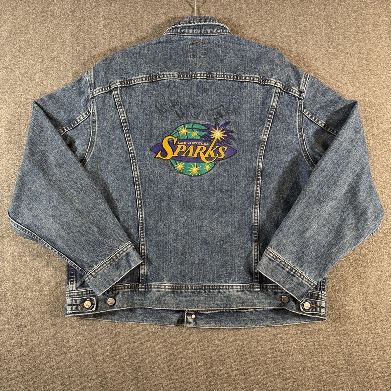 Vintage Lee Los Angeles Sparks Jacket Size Large WNBA Nicky McCrimmon Y2K 2000’s