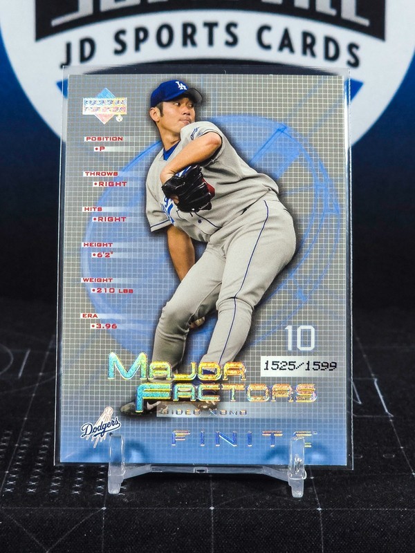 2003 Upper Deck Finite 117 Hideo Nomo SP 1525/1599 Dodgers
