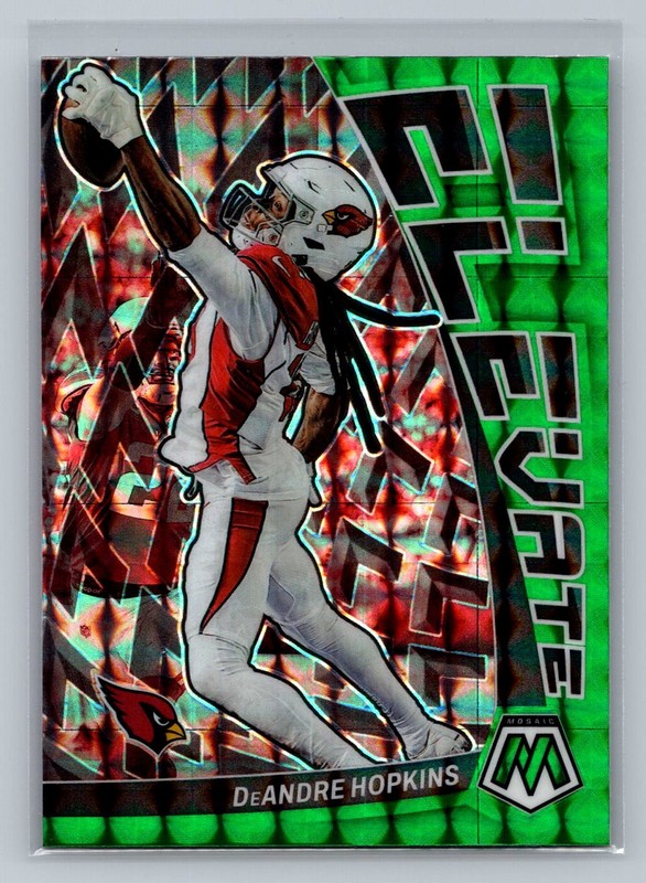 DeAndre Hopkins 2023 Panini Mosaic #E-DH Elevate Mosaic Green Arizona Cardinals